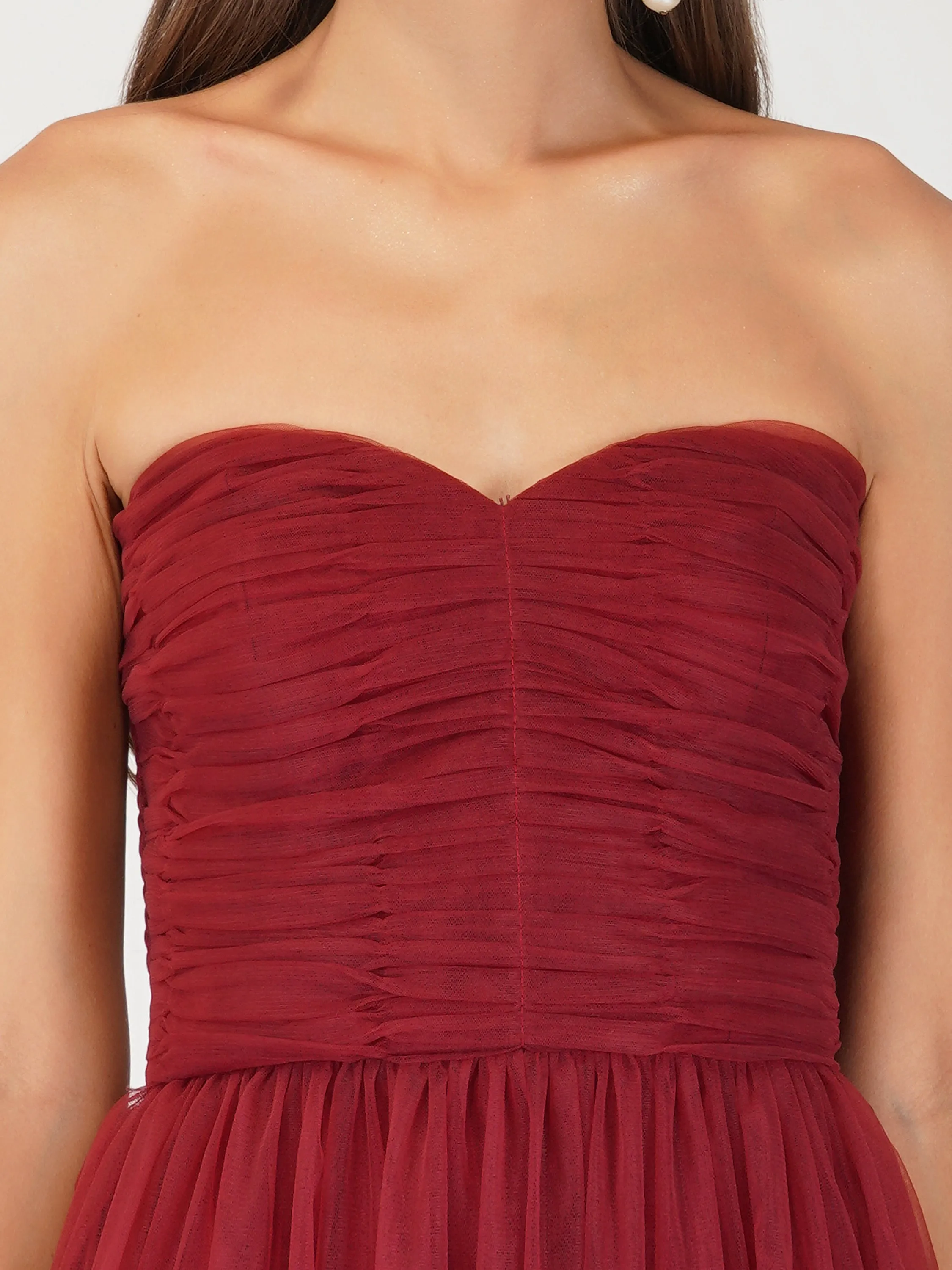 Litzy Midi in Burgundy