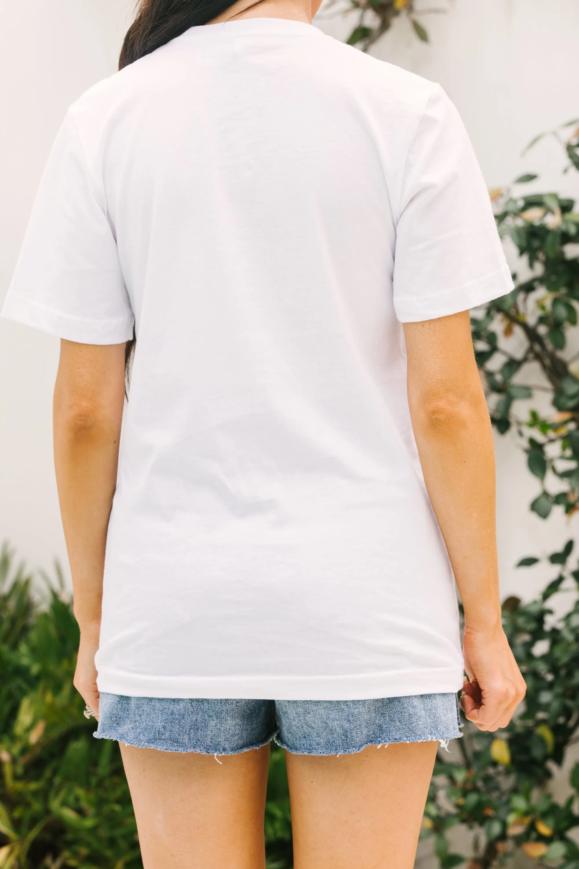 Long Time No Sea White Graphic Tee