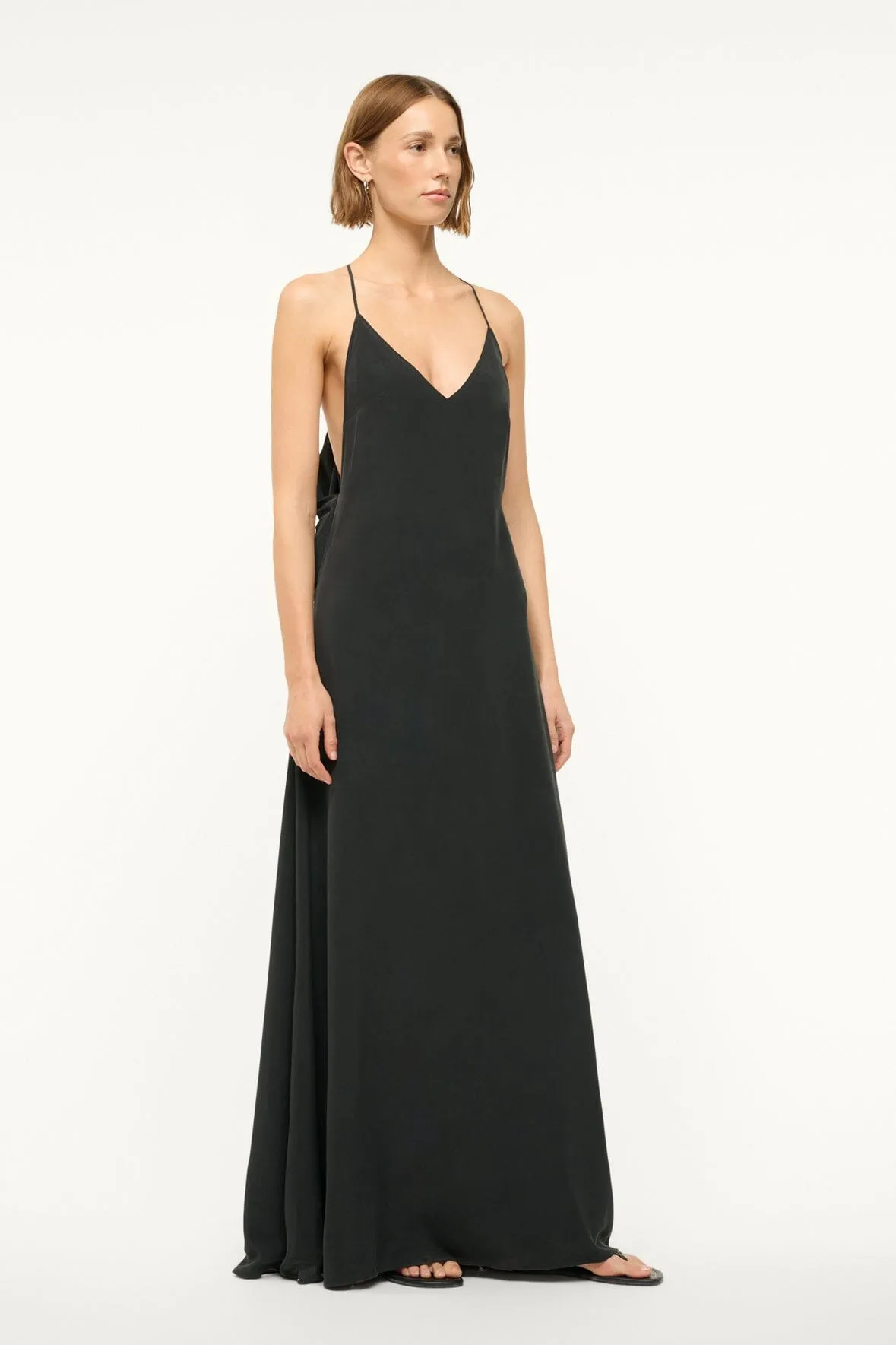 MACHU SILK DRESS | BLACK