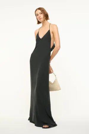 MACHU SILK DRESS | BLACK