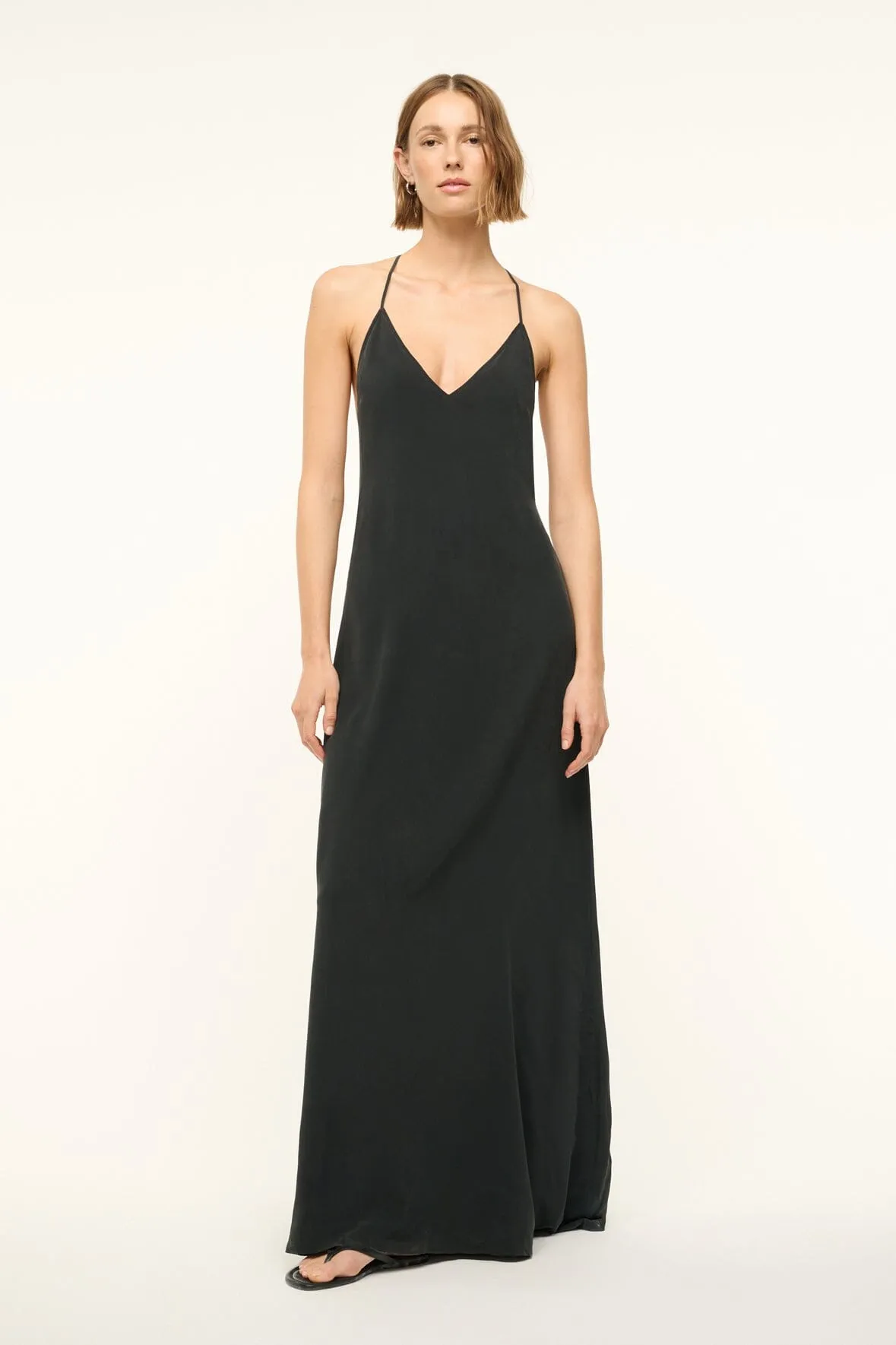 MACHU SILK DRESS | BLACK