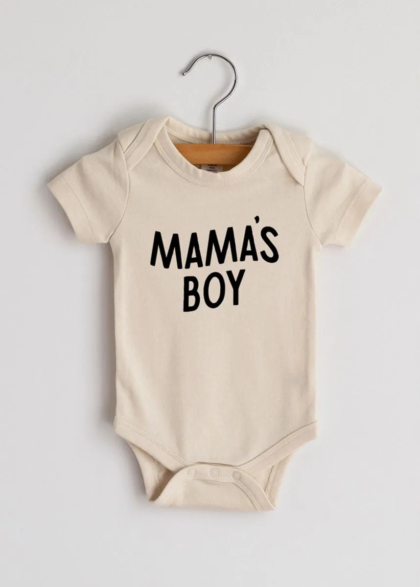Mama's Boy Organic Onesie - Cream