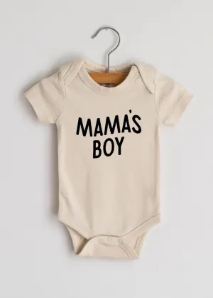 Mama's Boy Organic Onesie - Cream