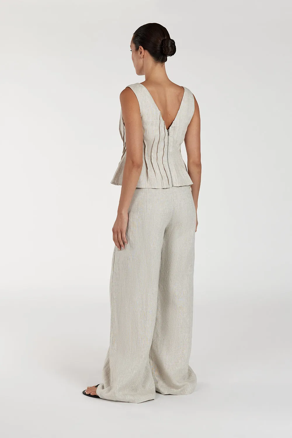 MANA NATURAL PINTUCK TOP