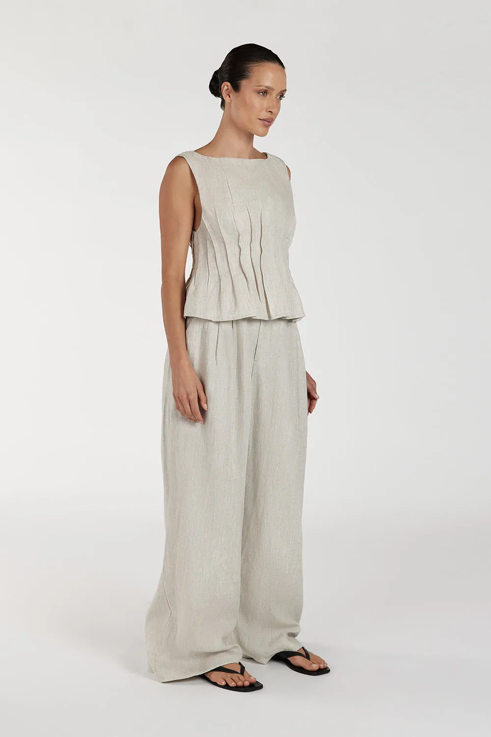 MANA NATURAL PINTUCK TOP