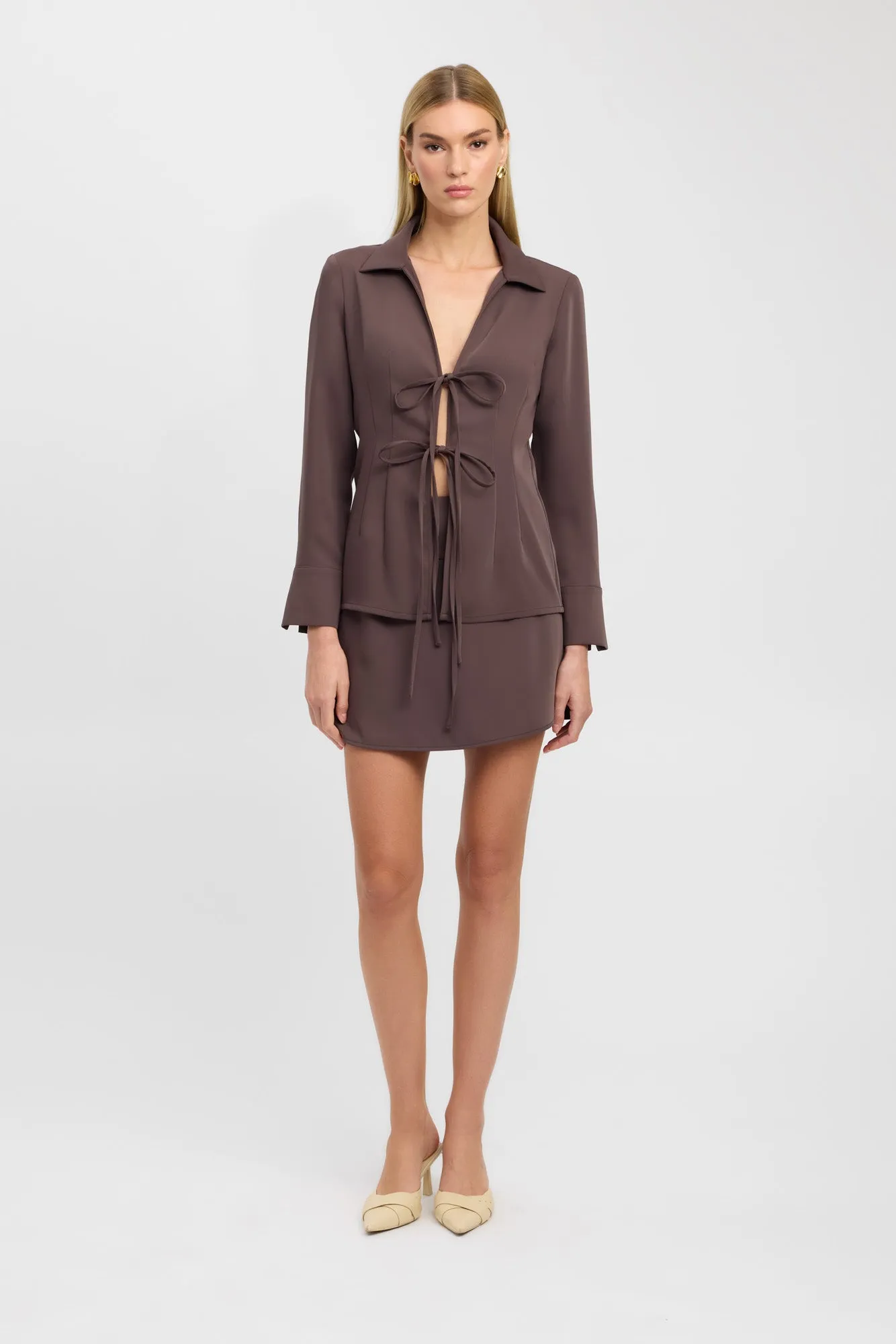 Maria Long Sleeve Tie Top