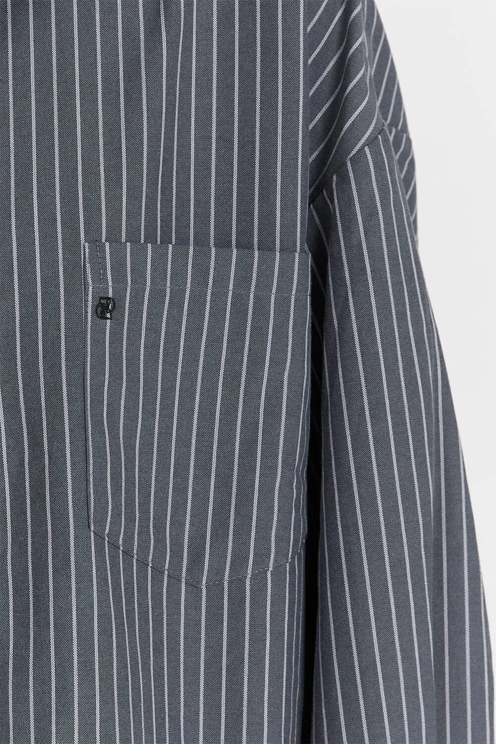 MASON SLATE STRIPE OVERSIZED SHIRT