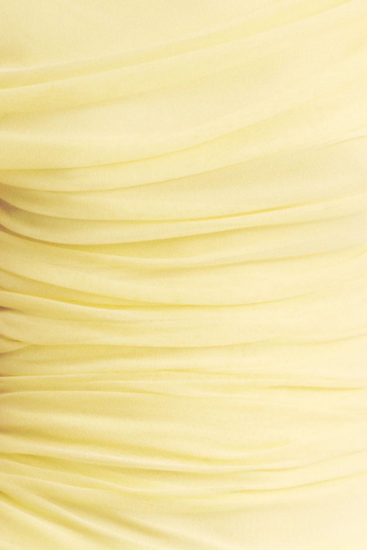 MIRA GATHERED MAXI DRESS - SHERBET YELLOW