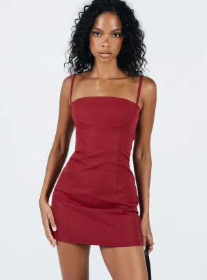 Monza Mini Dress Red