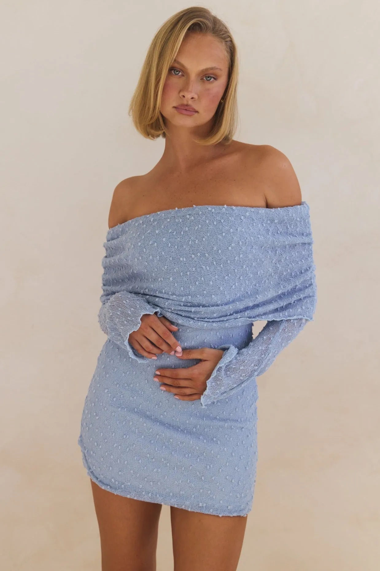 Pamela Mini Dress (Blue)