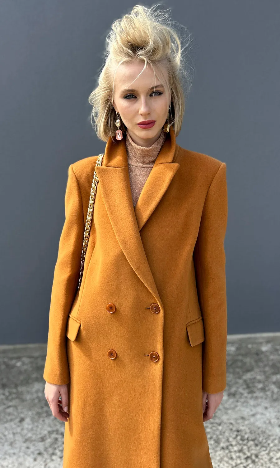 Patricia Pepe Double Breasted Laurent Coat
