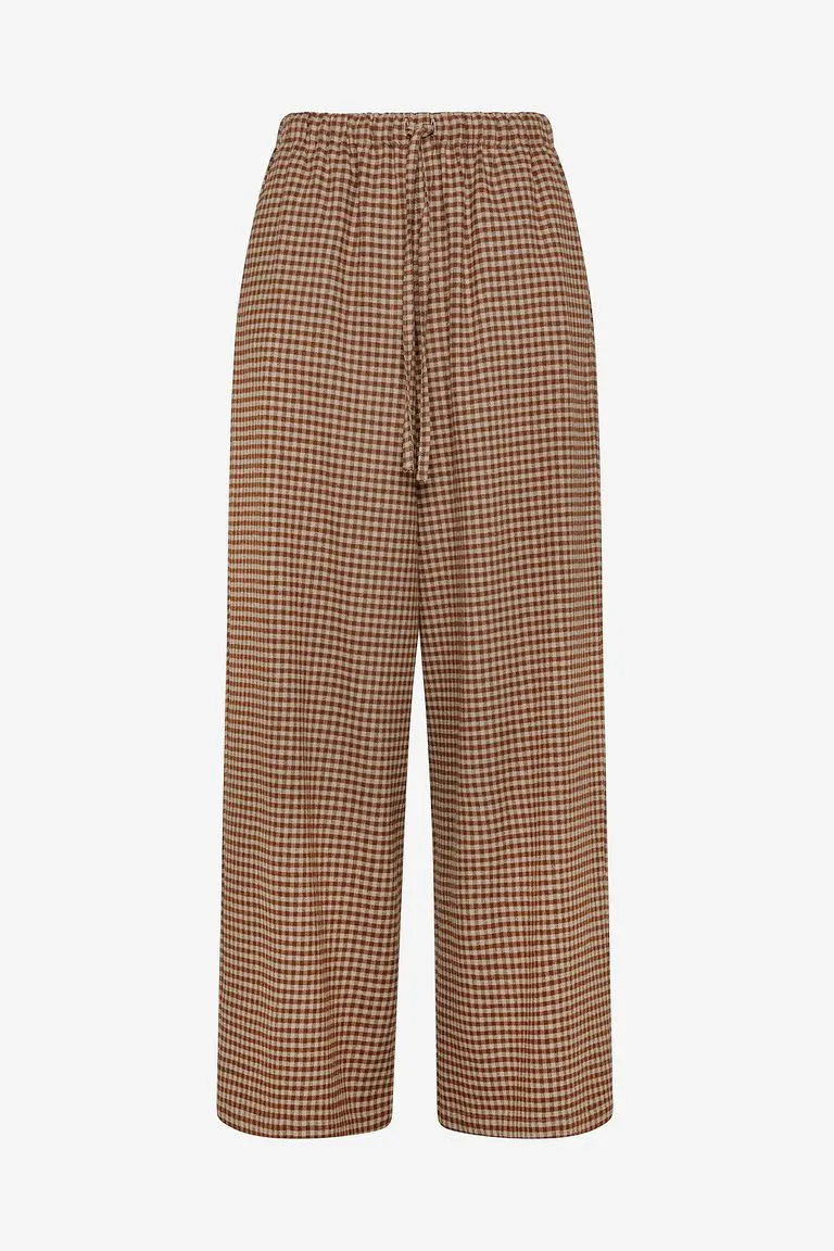 Pomandere Copper Check Trousers