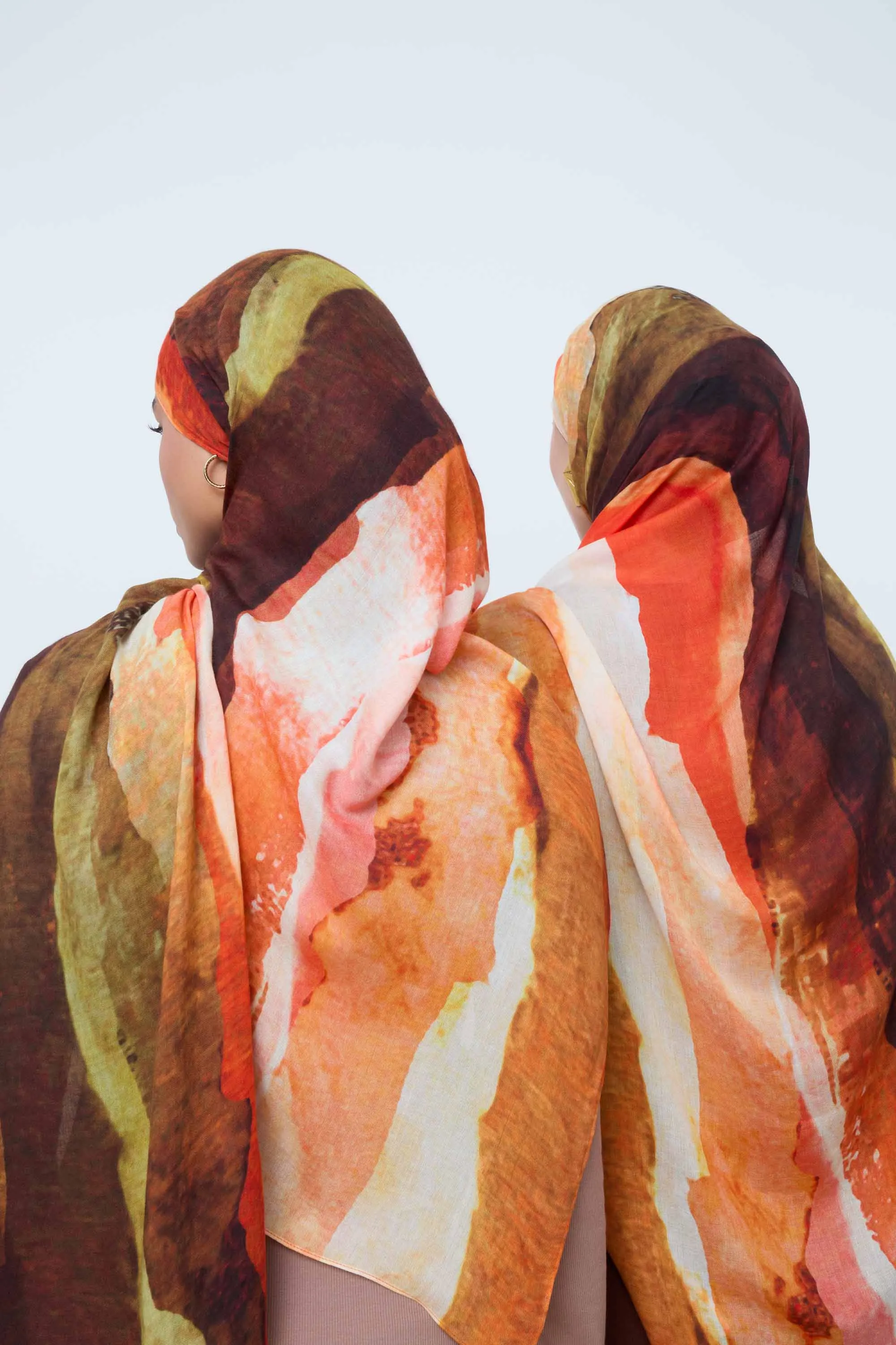 Printed Modal Hijab - Golden Sands