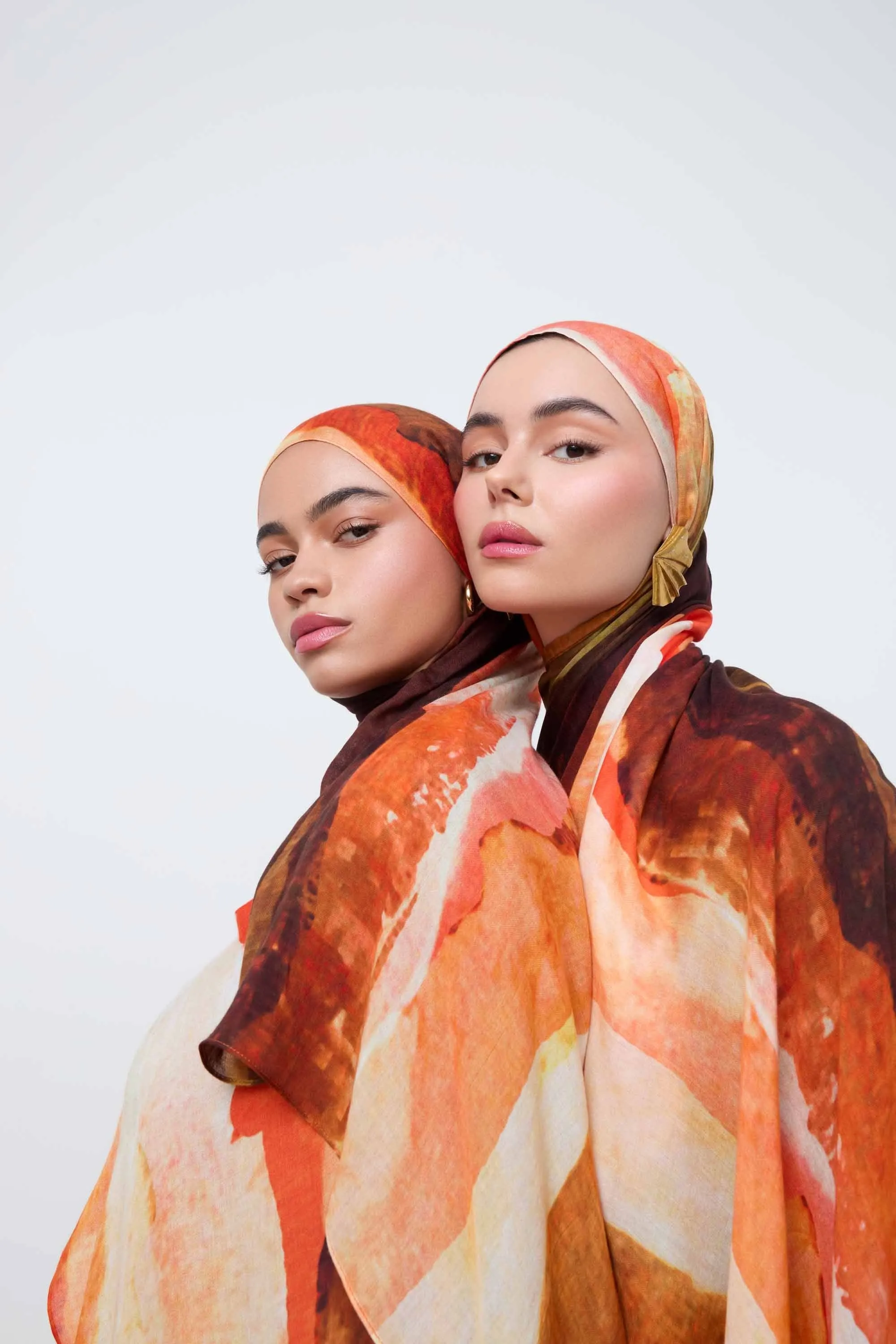 Printed Modal Hijab - Golden Sands