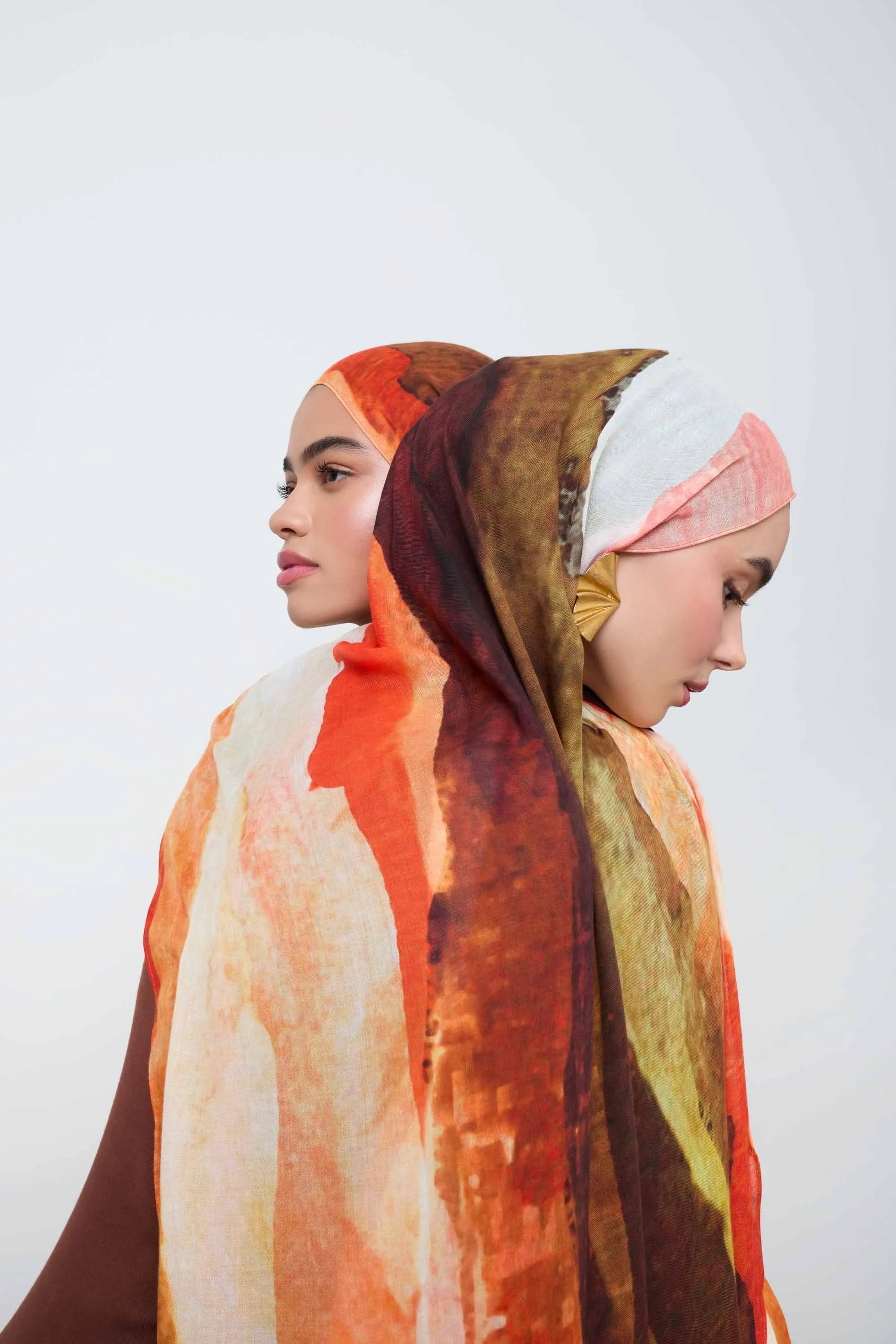 Printed Modal Hijab - Golden Sands
