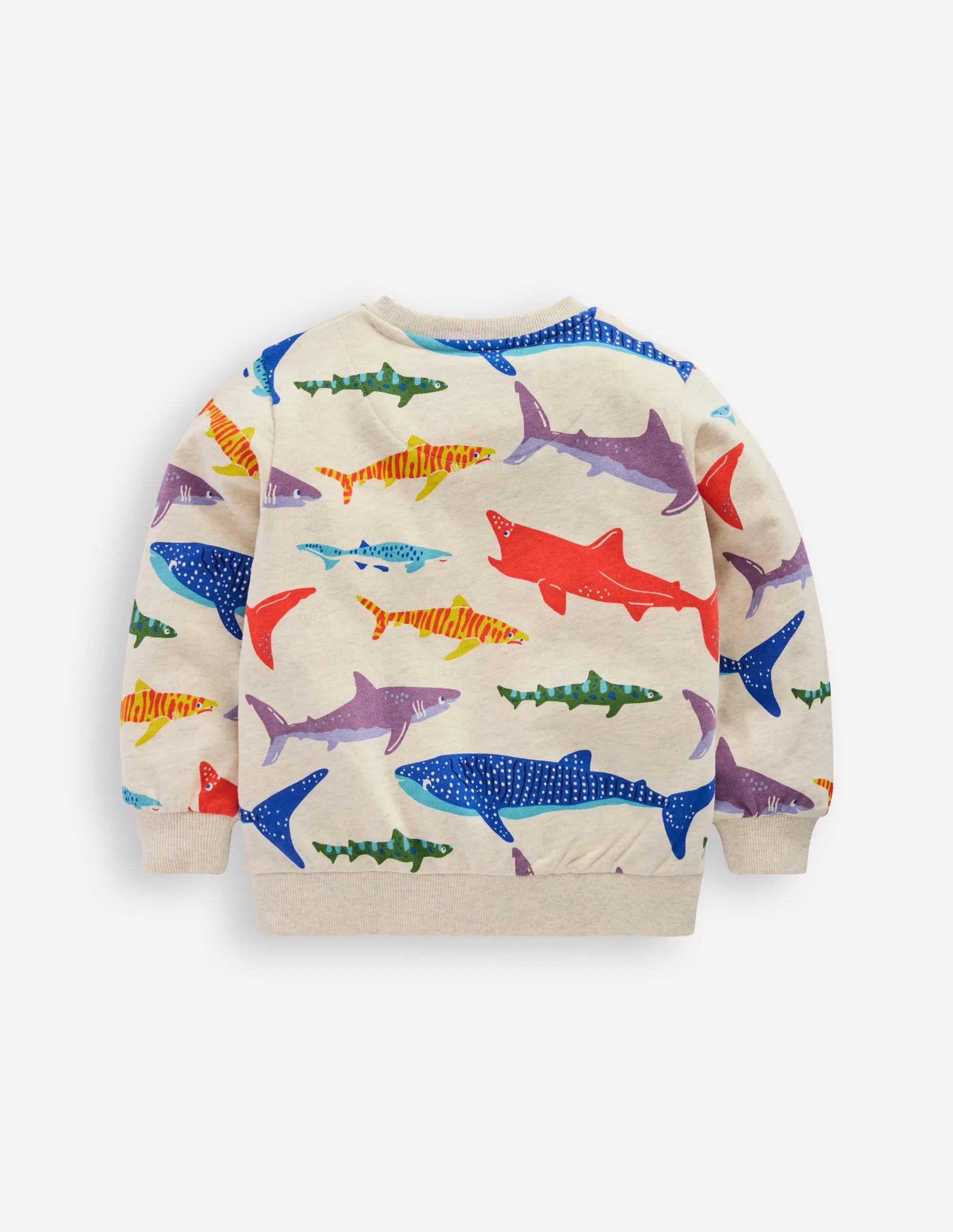 Printed Sweatshirt-Riso Shark