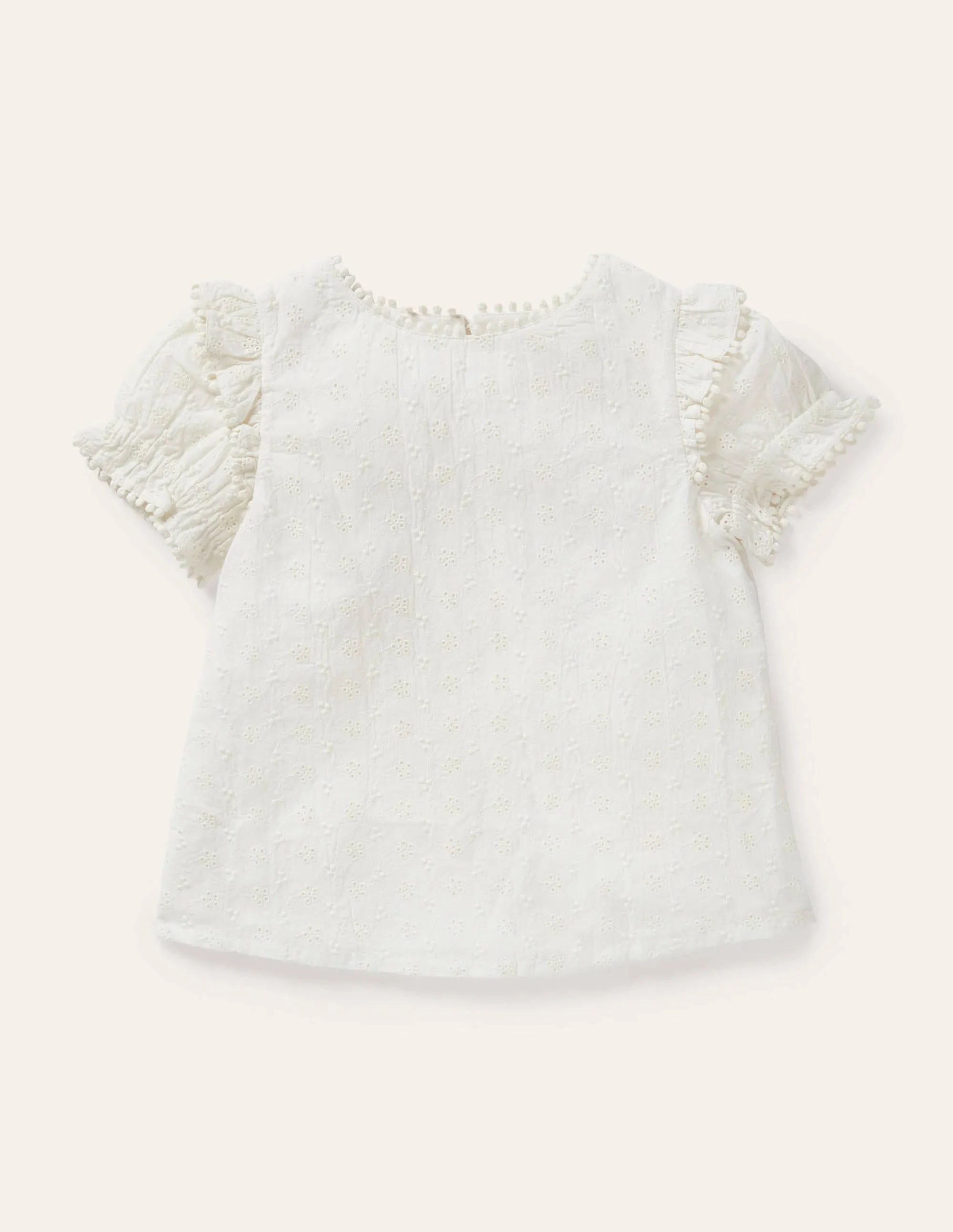 Printed Woven Blouse-Ivory