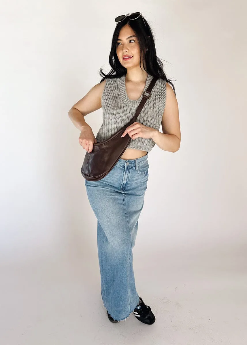 Raye Denim Maxi Skirt - High Noon