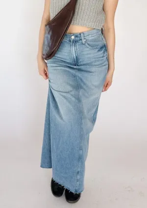 Raye Denim Maxi Skirt - High Noon