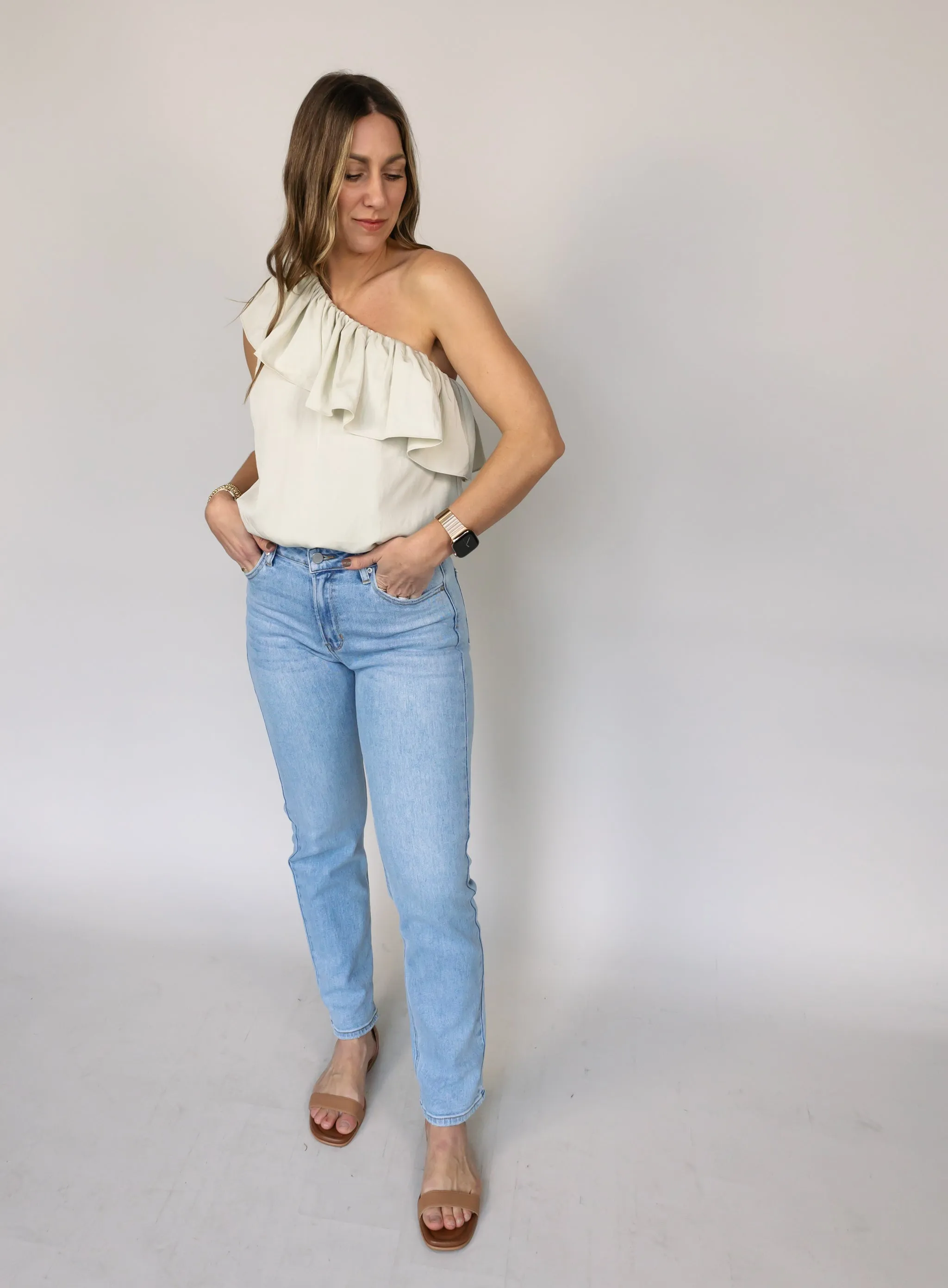 River Straight Leg Light Wash Denim - Final Sale