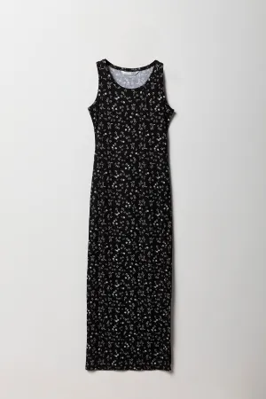 Robe-camisole maxi côtelée pour filles