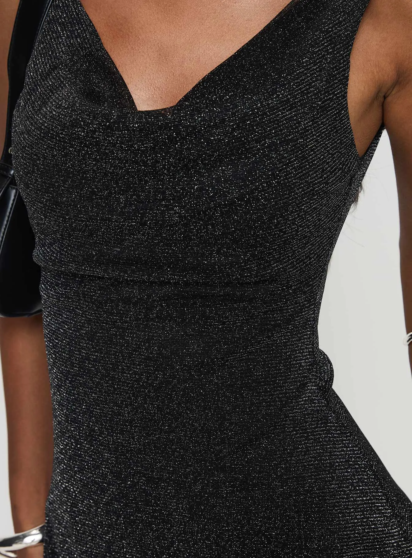 Romani Mini Dress Black Glitter
