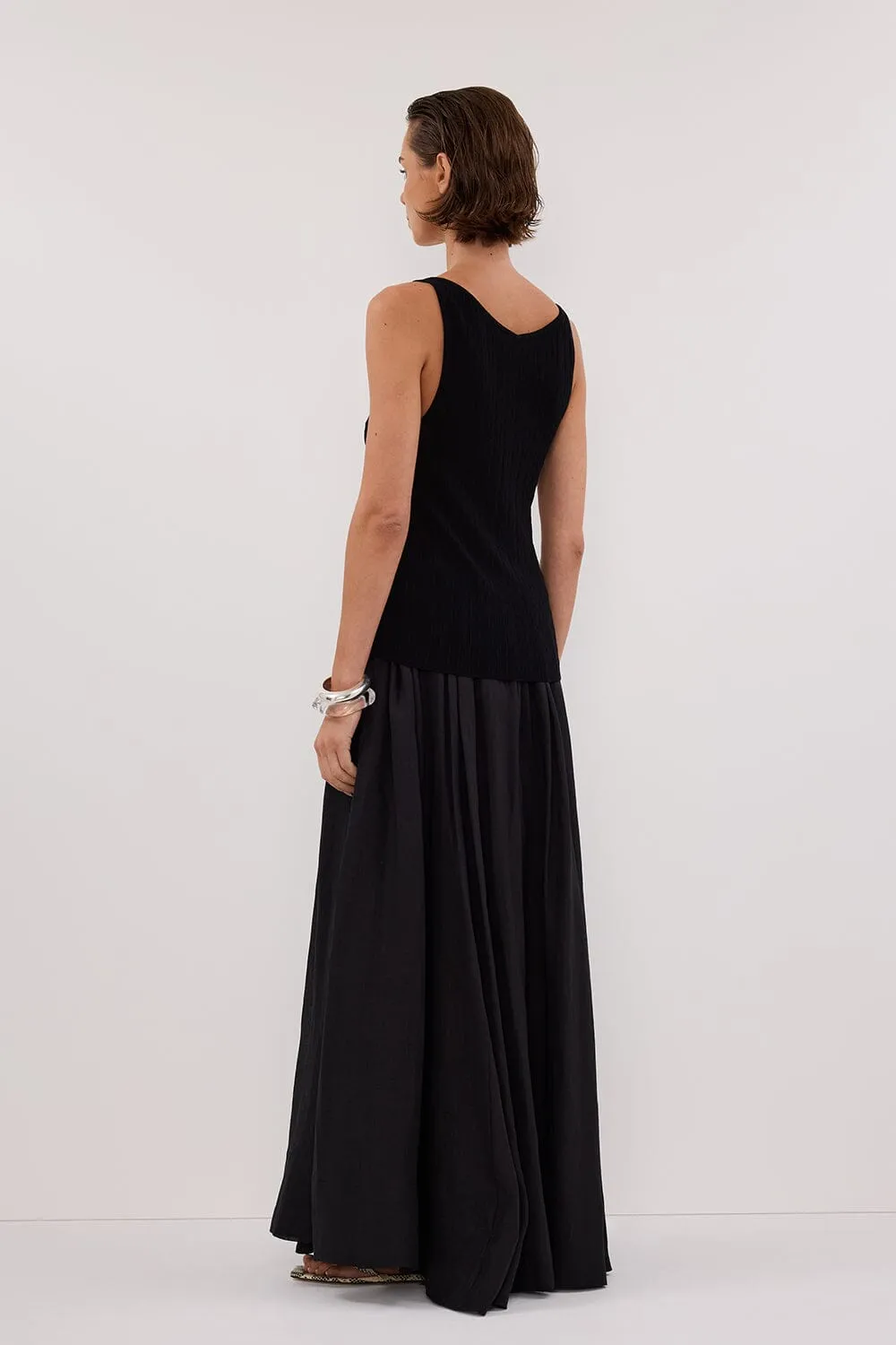 RUE  BLACK KNIT TANK