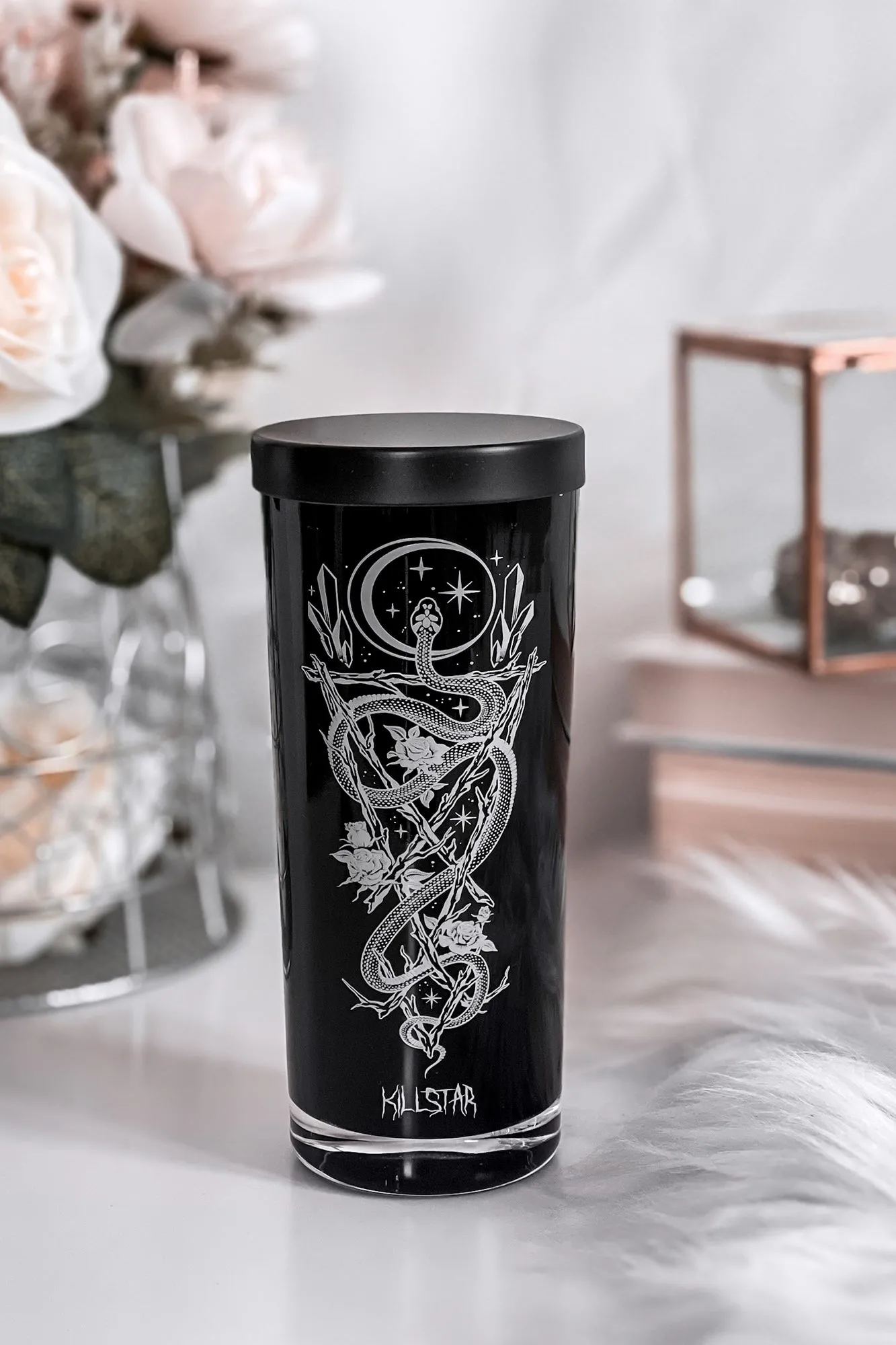 Savasana Tall Glass Candle