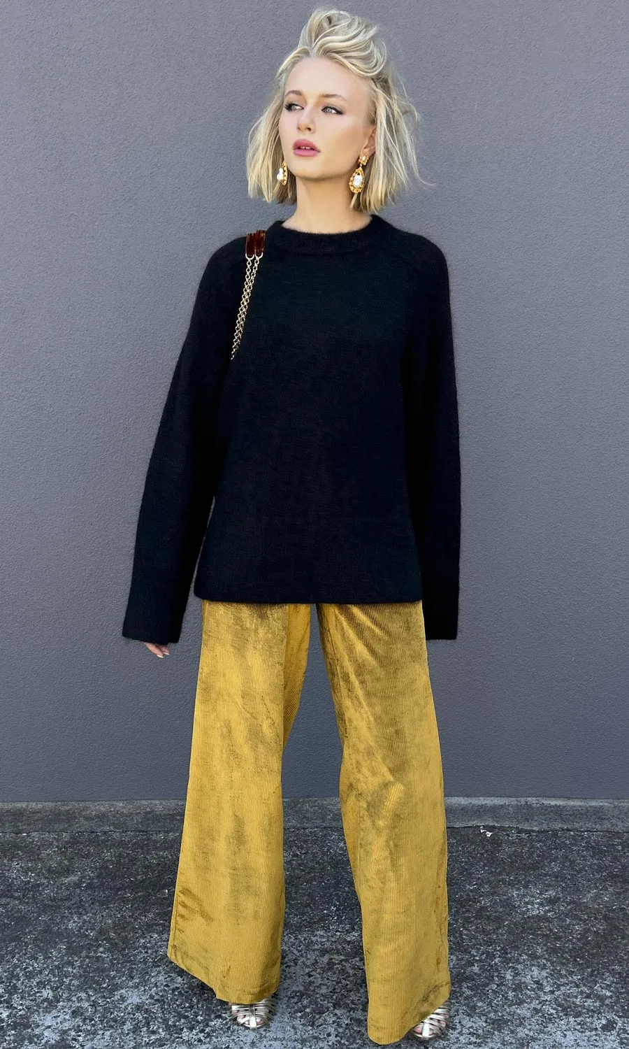 Second Female Black Crew Raglan Jumper