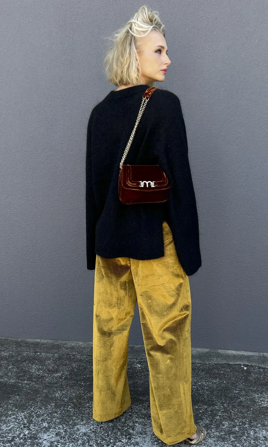 Second Female Black Crew Raglan Jumper