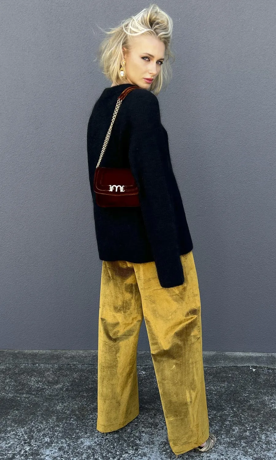 Second Female Black Crew Raglan Jumper