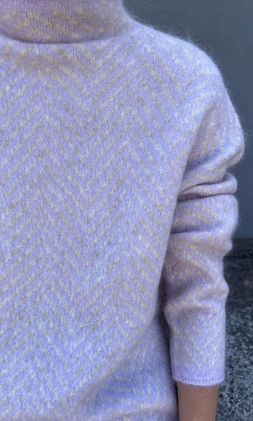 Second Female Lilac Herringbone Knit