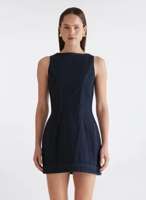SHANNON DRESS (INDIGO)