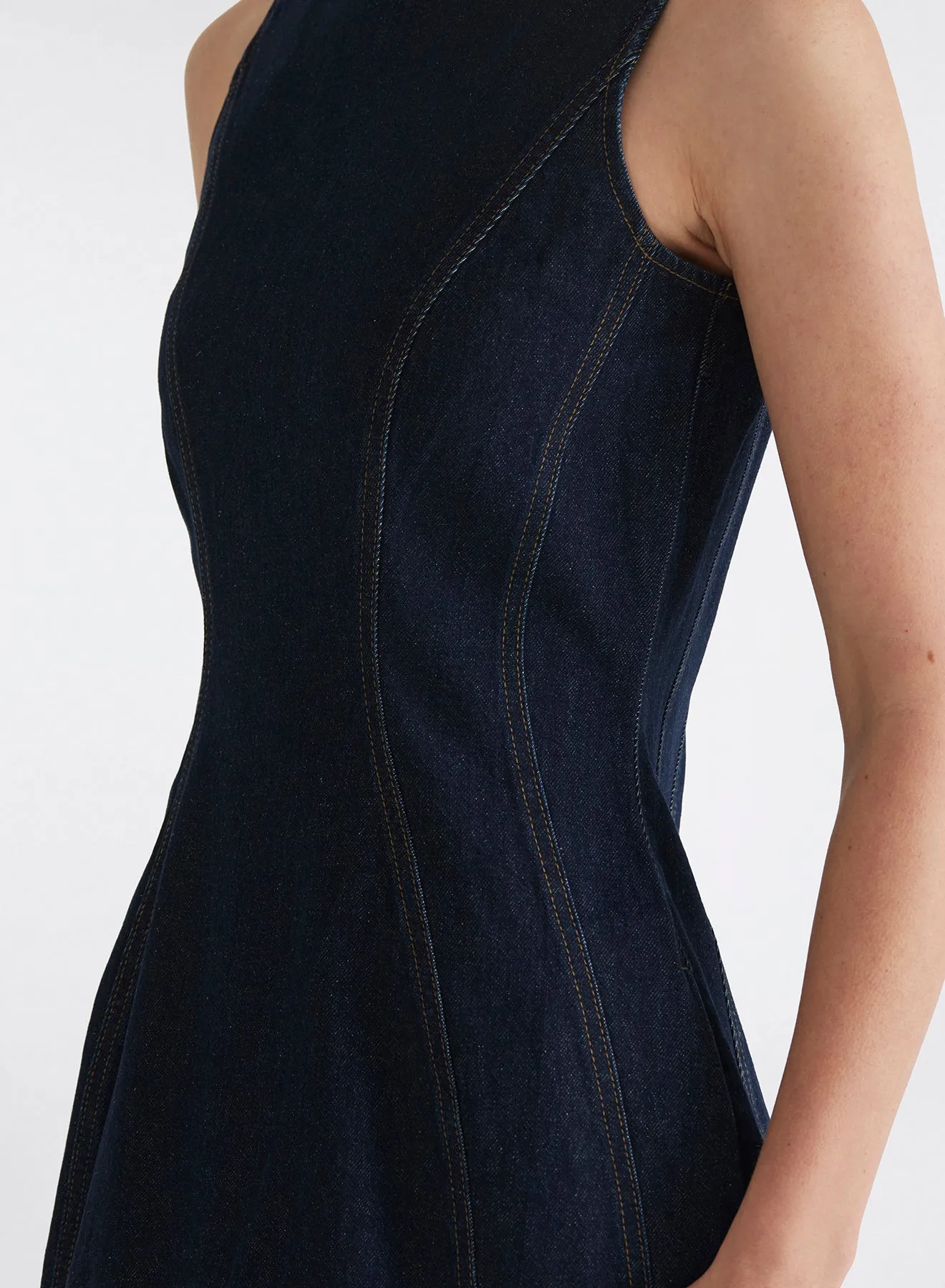 SHANNON DRESS (INDIGO)