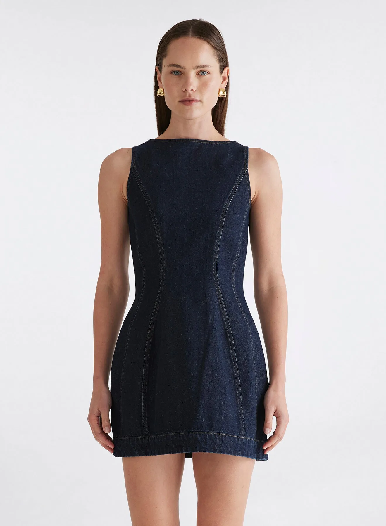SHANNON DRESS (INDIGO)