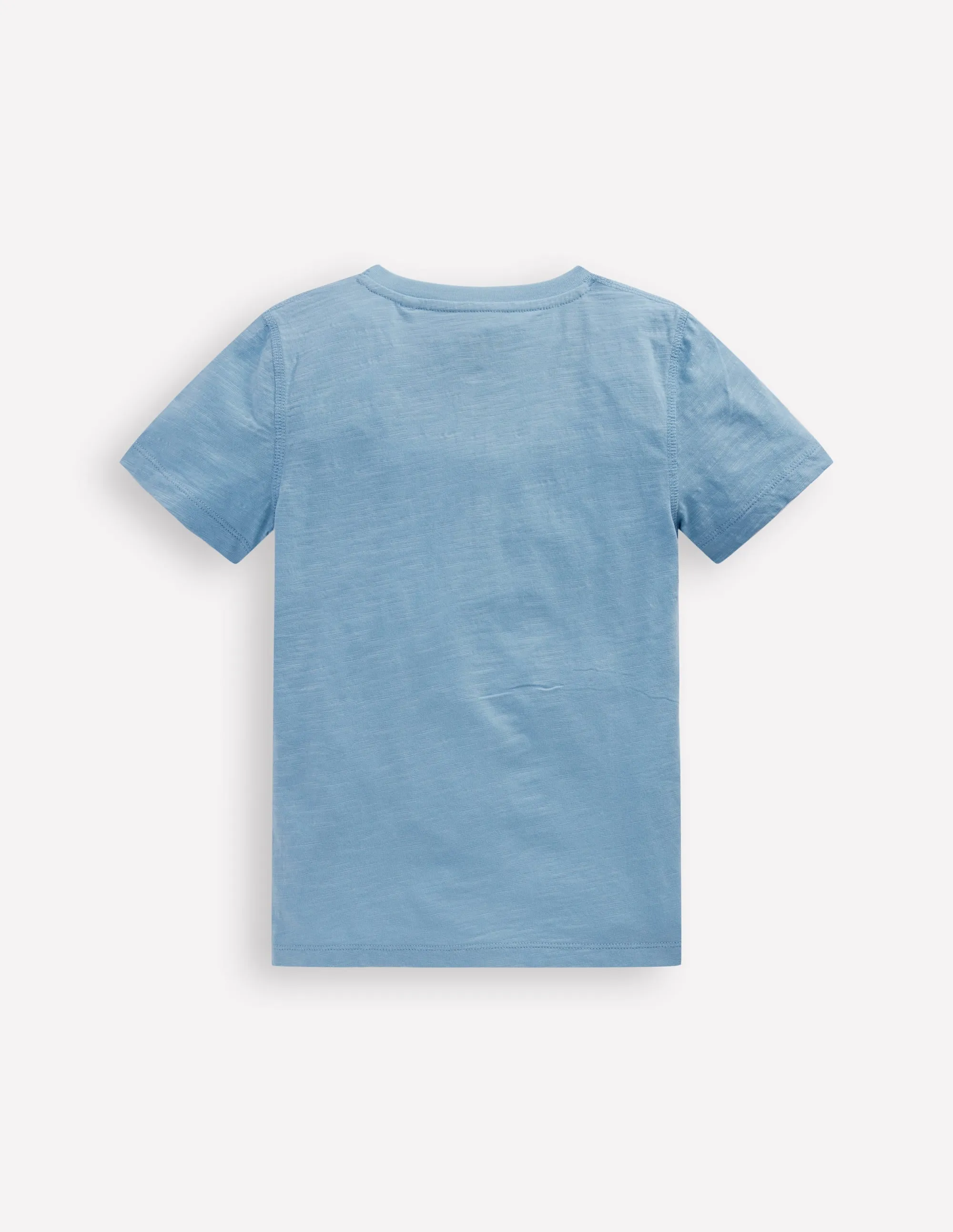 Short Sleeve Henley T-Shirt-Glacier Blue
