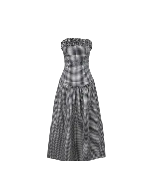 SORBET DRESS BLACK GINGHAM