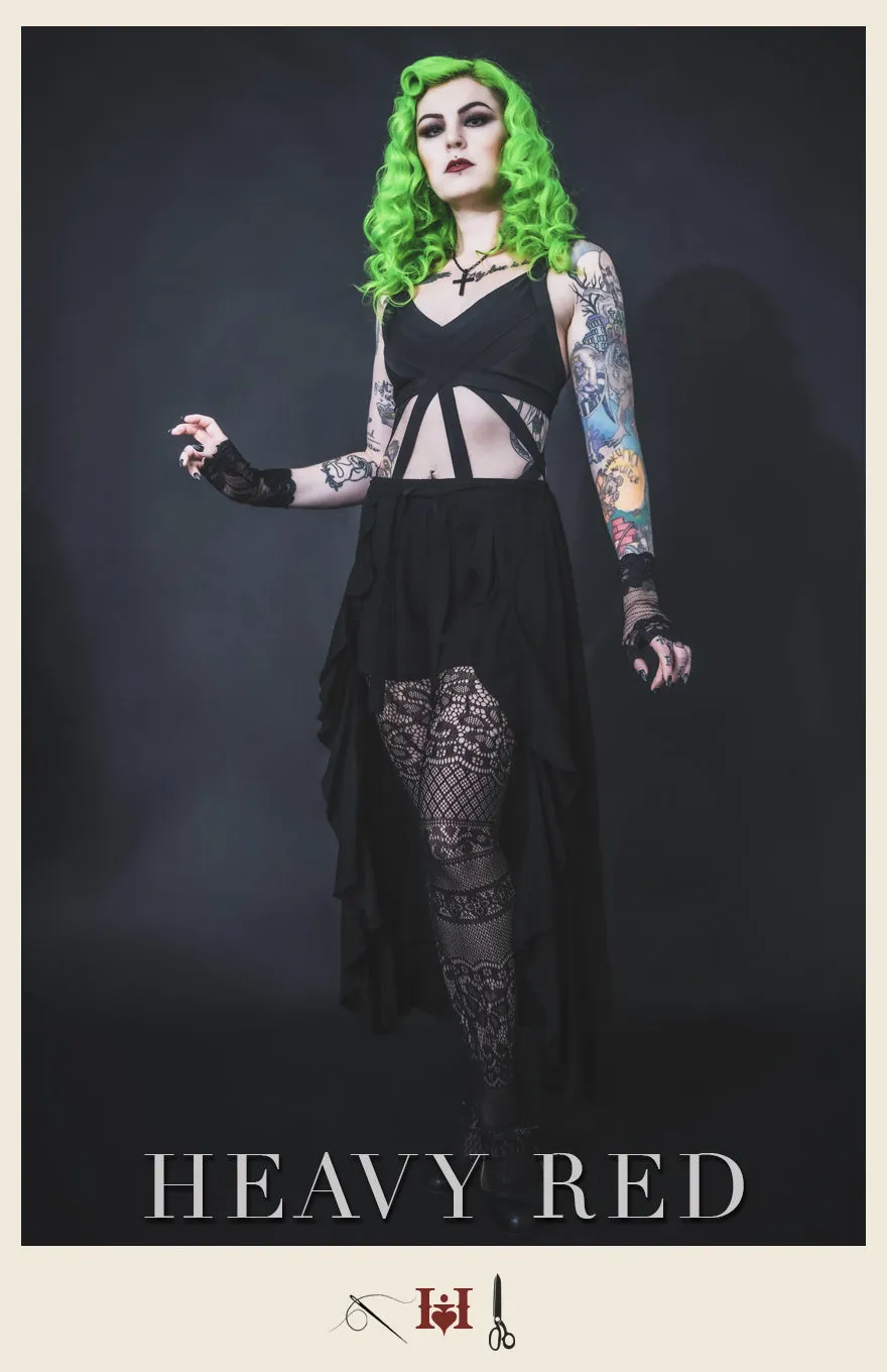 Summer Goth Flirtatious Habits Skirt