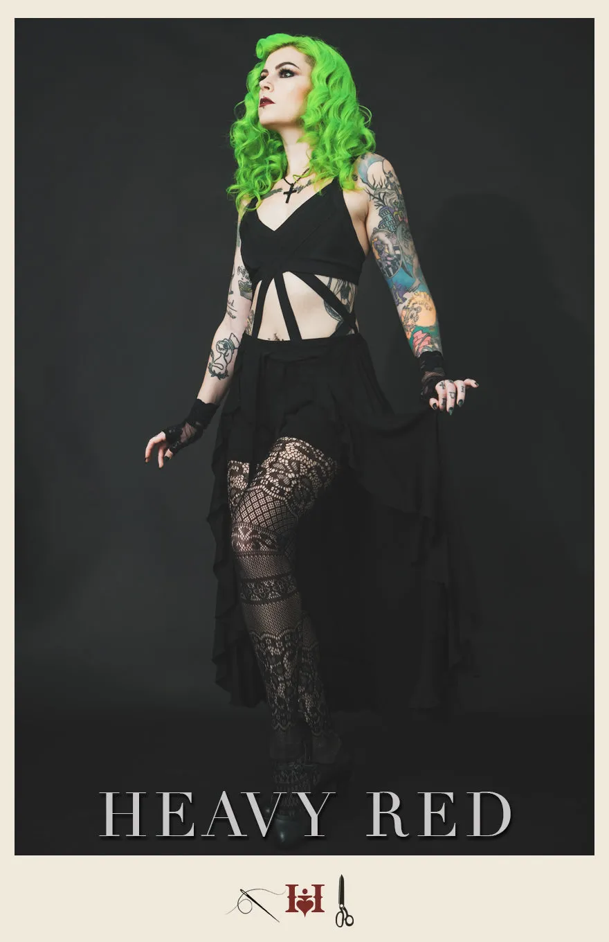 Summer Goth Flirtatious Habits Skirt