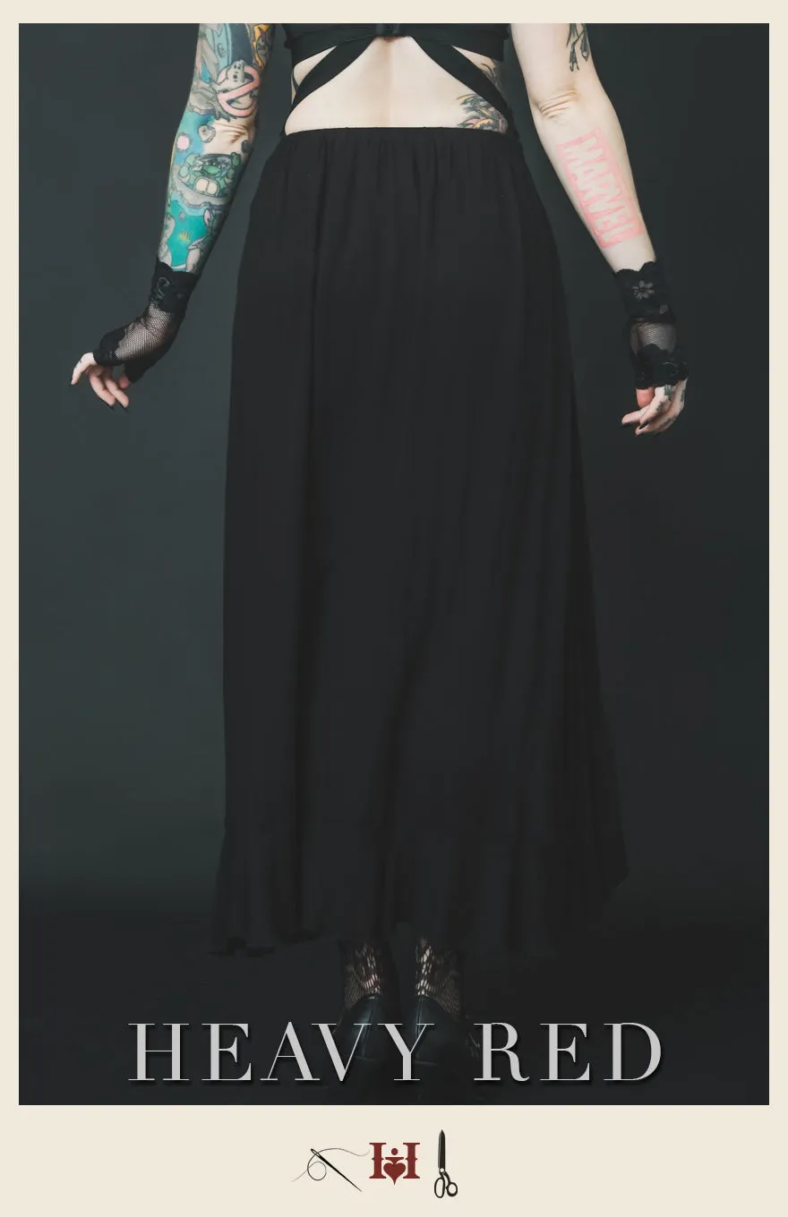 Summer Goth Flirtatious Habits Skirt