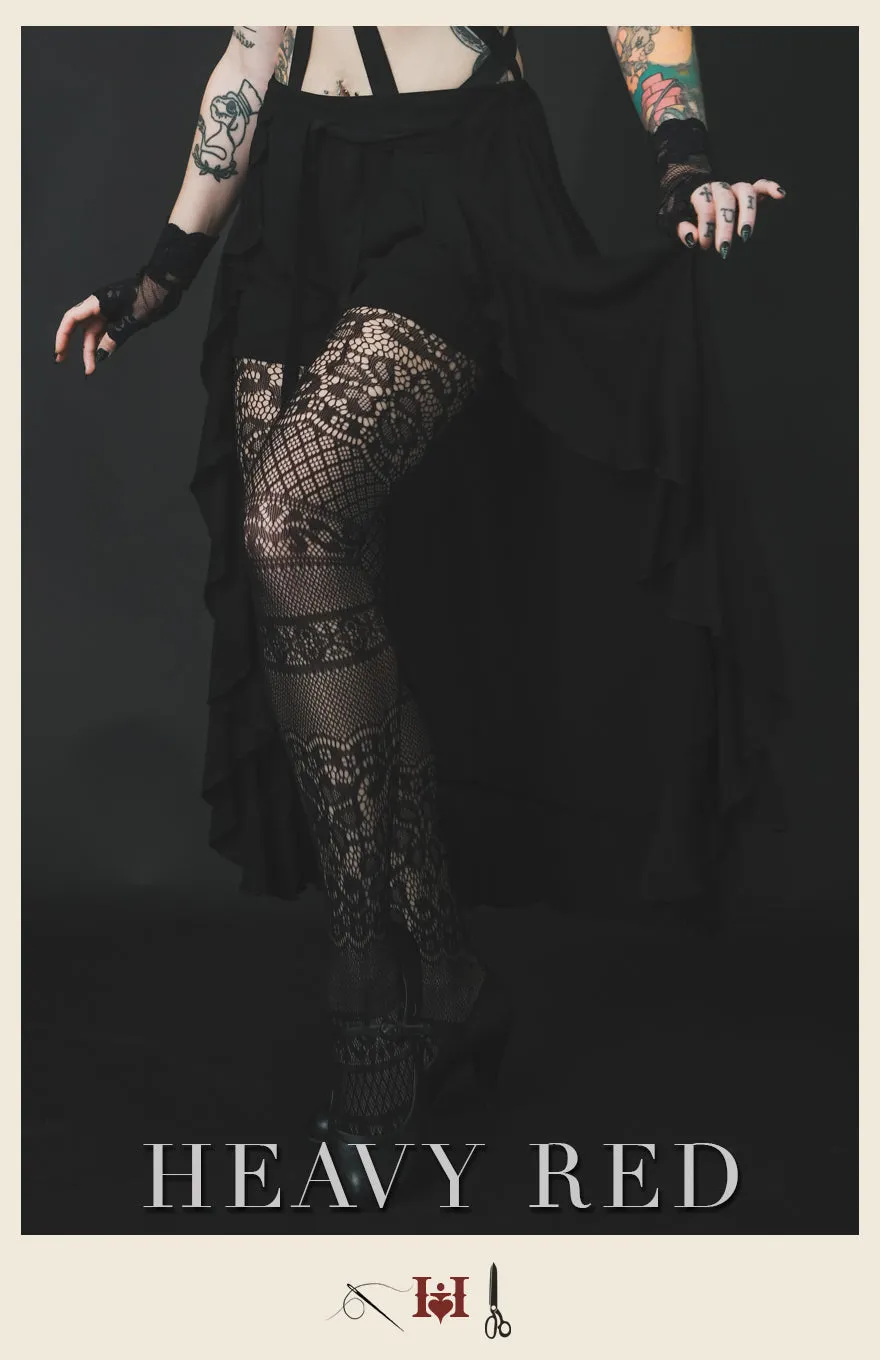 Summer Goth Flirtatious Habits Skirt