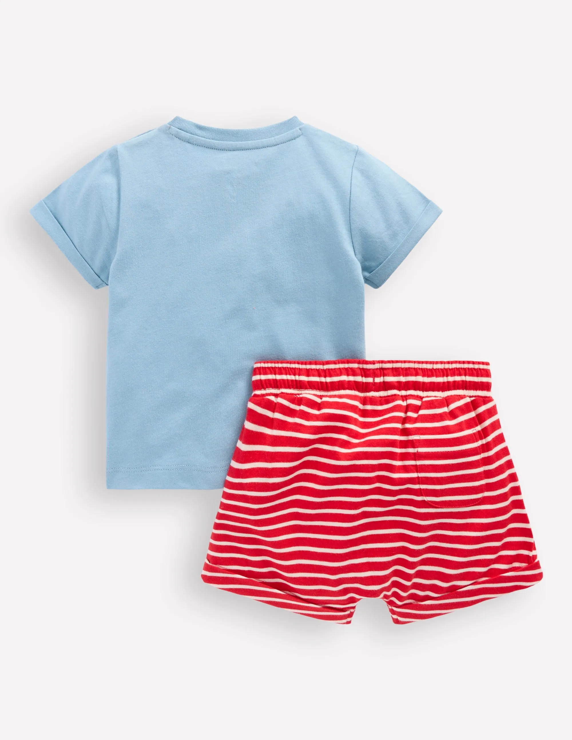 Superstitch Jersey Short Set-Blue Transport Set