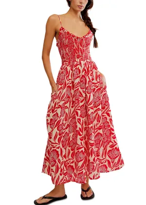 Sweet Nothings Midi Dress - Gardenia Combo
