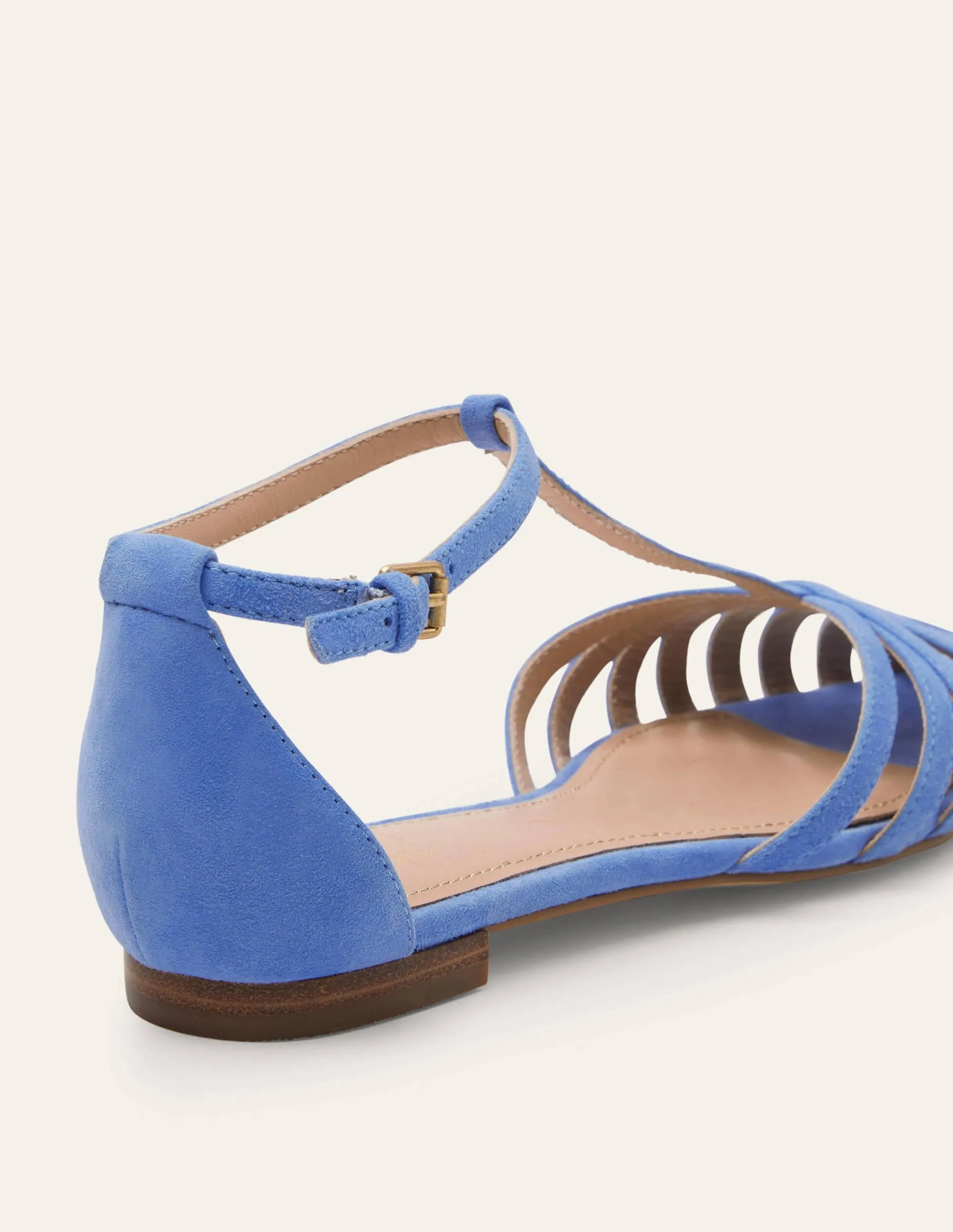 Tess Cage Flat Sandals-Grape Hyacinth