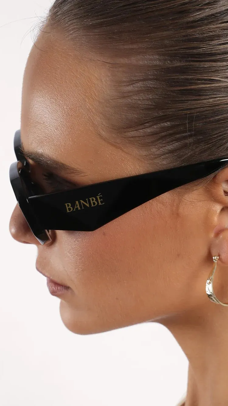 The Nina Sunglasses - Black Jet