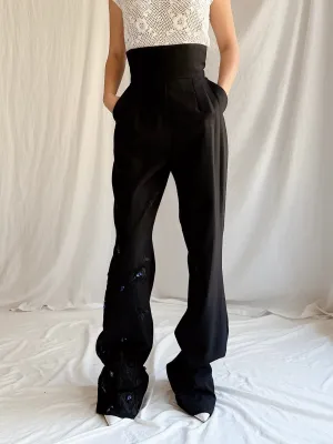 Vintage Angelo Mozzillo Italy Wool Trousers - S/IT 42