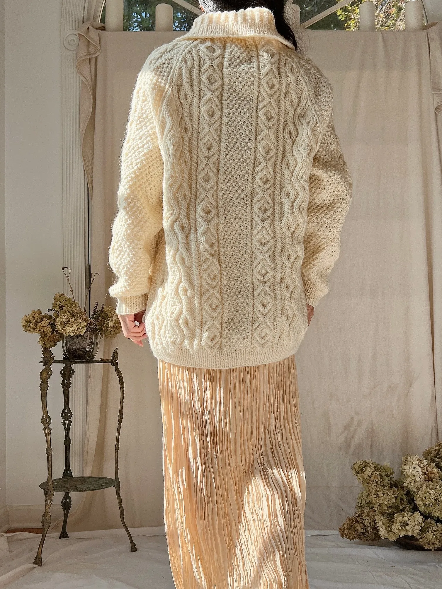 Vintage Irish Wool Cardigan - M/L