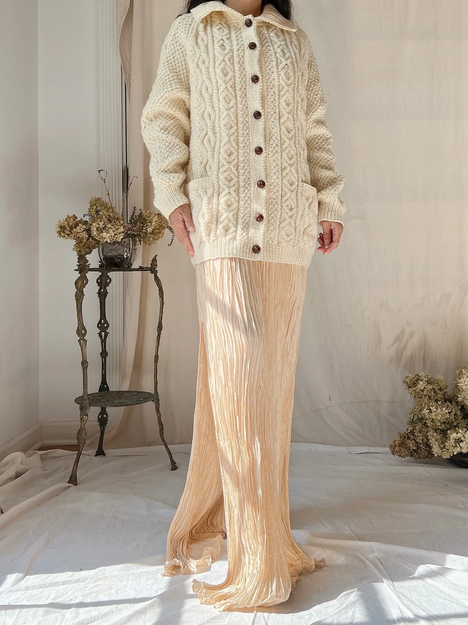 Vintage Irish Wool Cardigan - M/L