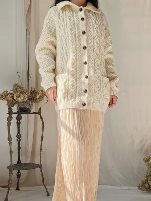 Vintage Irish Wool Cardigan - M/L