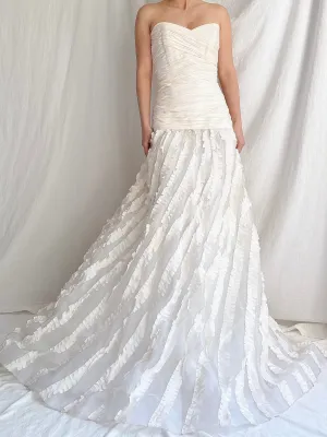 Vintage Liancarlo Couture Silk Dropped Waist Gown - S/6